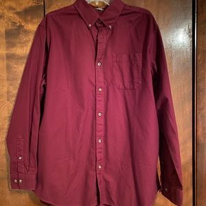 Eddie Bauer Red Dress Shirt
